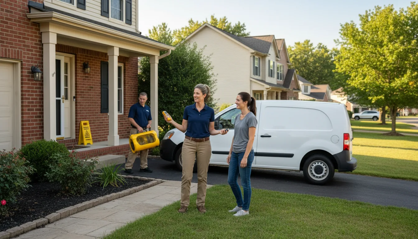Residential water damage restoration in Palisades Park, NJ